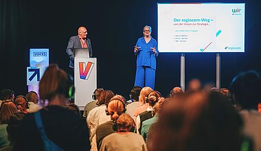 regiocom Team bei der VOICES 2025 als Speaker