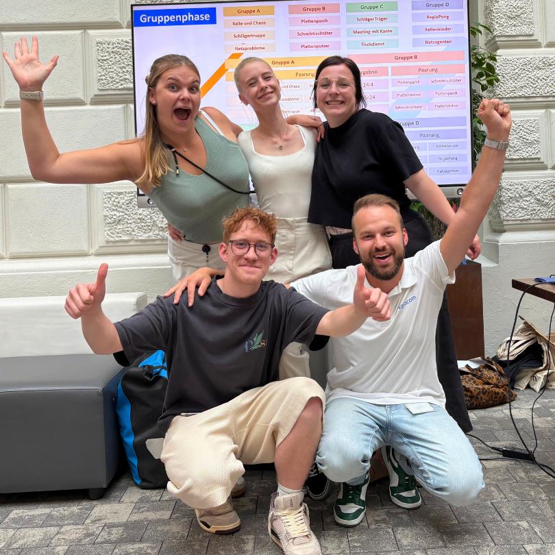 das Orga-Team des tischtennisturniers