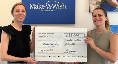 Mit der Übergabe der Spenden gab es jetzt noch einen Nachklapp zum unternehmensweiten Firmenstaffellauf.